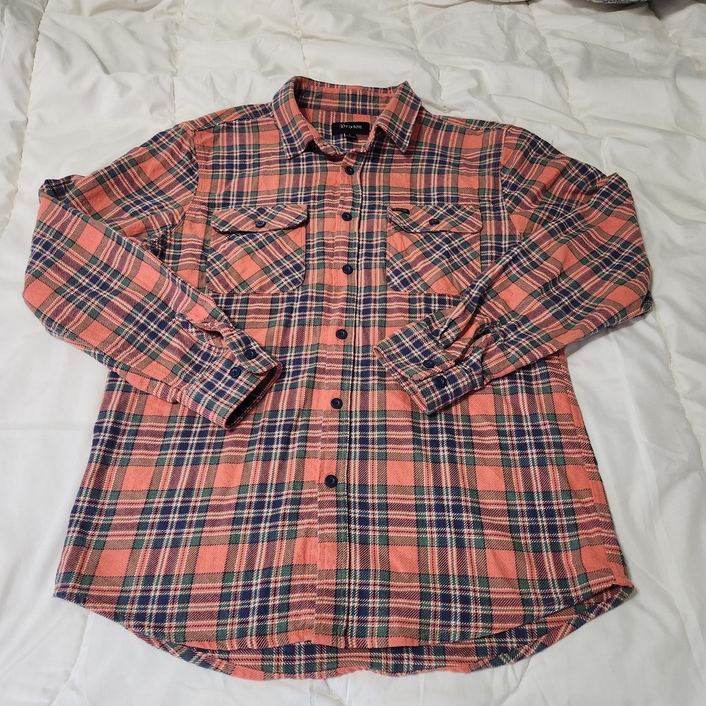 Brixton Men's Plaid Flannel Size Large